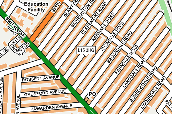 L15 3HG map - OS OpenMap – Local (Ordnance Survey) L15 3HG map - OS OpenMap – Local (Ordnance Survey)