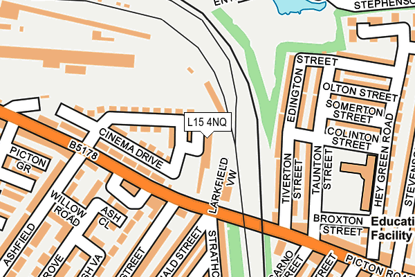 L15 4NQ map - OS OpenMap – Local (Ordnance Survey) L15 4NQ map - OS OpenMap – Local (Ordnance Survey)