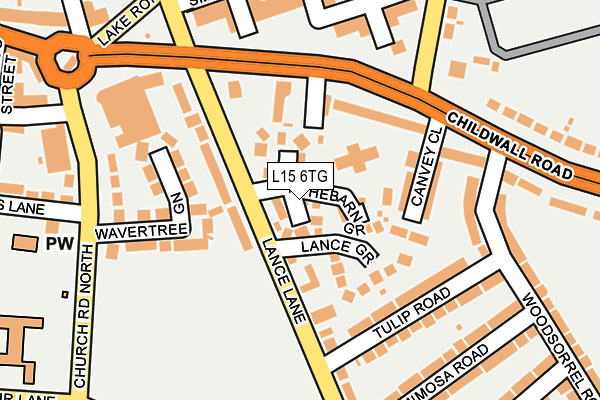 L15 6TG map - OS OpenMap – Local (Ordnance Survey) L15 6TG map - OS OpenMap – Local (Ordnance Survey)
