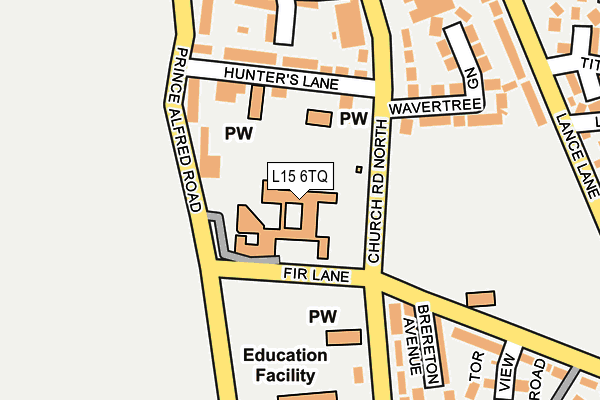 L15 6TQ map - OS OpenMap – Local (Ordnance Survey) L15 6TQ map - OS OpenMap – Local (Ordnance Survey)