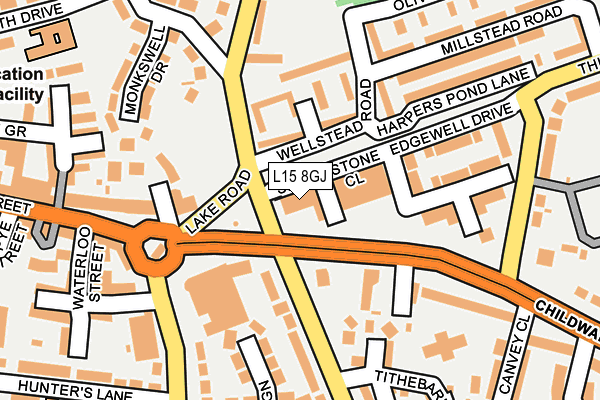 L15 8GJ map - OS OpenMap – Local (Ordnance Survey) L15 8GJ map - OS OpenMap – Local (Ordnance Survey)