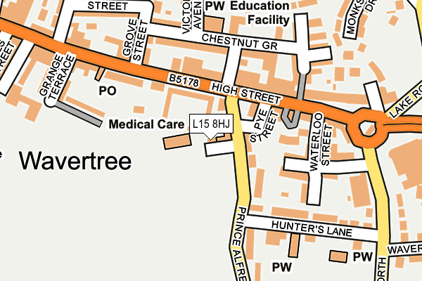 L15 8HJ map - OS OpenMap – Local (Ordnance Survey) L15 8HJ map - OS OpenMap – Local (Ordnance Survey)