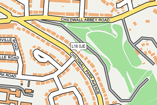 L16 0JE map - OS OpenMap – Local (Ordnance Survey) L16 0JE map - OS OpenMap – Local (Ordnance Survey)