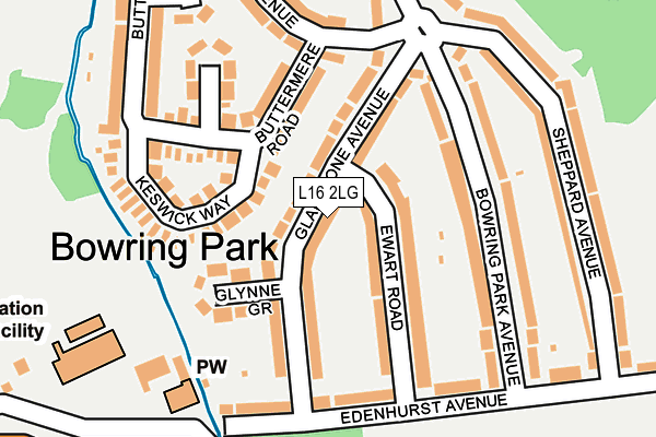 L16 2LG map - OS OpenMap – Local (Ordnance Survey) L16 2LG map - OS OpenMap – Local (Ordnance Survey)