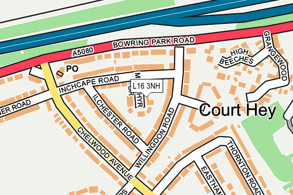 L16 3NH map - OS OpenMap – Local (Ordnance Survey) L16 3NH map - OS OpenMap – Local (Ordnance Survey)