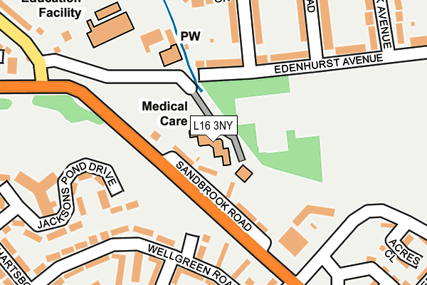 L16 3NY map - OS OpenMap – Local (Ordnance Survey) L16 3NY map - OS OpenMap – Local (Ordnance Survey)