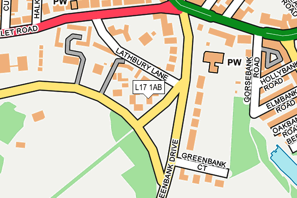 L17 1AB map - OS OpenMap – Local (Ordnance Survey) L17 1AB map - OS OpenMap – Local (Ordnance Survey)
