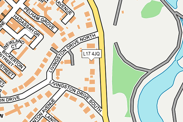 L17 4JQ map - OS OpenMap – Local (Ordnance Survey) L17 4JQ map - OS OpenMap – Local (Ordnance Survey)