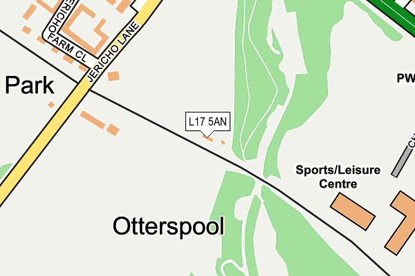 L17 5AN map - OS OpenMap – Local (Ordnance Survey) L17 5AN map - OS OpenMap – Local (Ordnance Survey)