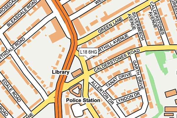 L18 6HG map - OS OpenMap – Local (Ordnance Survey) L18 6HG map - OS OpenMap – Local (Ordnance Survey)