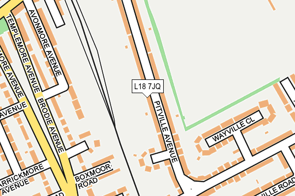 L18 7JQ map - OS OpenMap – Local (Ordnance Survey) L18 7JQ map - OS OpenMap – Local (Ordnance Survey)