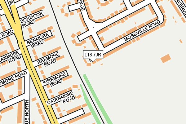L18 7JR map - OS OpenMap – Local (Ordnance Survey) L18 7JR map - OS OpenMap – Local (Ordnance Survey)