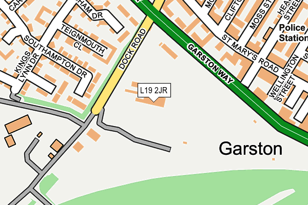 L19 2JR map - OS OpenMap – Local (Ordnance Survey) L19 2JR map - OS OpenMap – Local (Ordnance Survey)