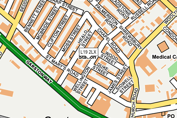 L19 2LX map - OS OpenMap – Local (Ordnance Survey) L19 2LX map - OS OpenMap – Local (Ordnance Survey)