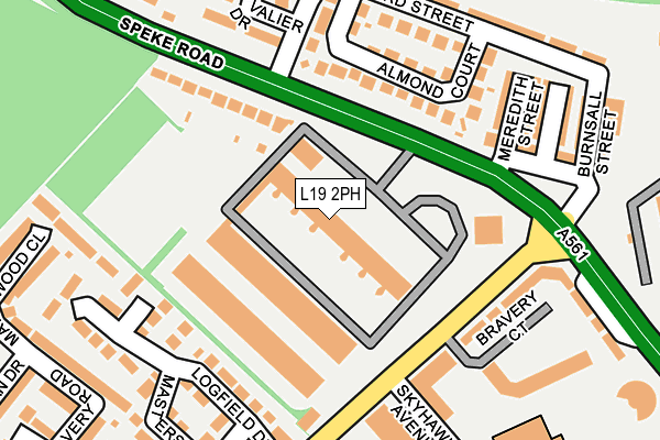 L19 2PH map - OS OpenMap – Local (Ordnance Survey) L19 2PH map - OS OpenMap – Local (Ordnance Survey)