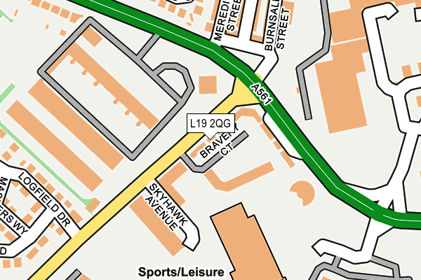 L19 2QG map - OS OpenMap – Local (Ordnance Survey) L19 2QG map - OS OpenMap – Local (Ordnance Survey)