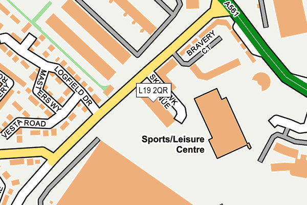 L19 2QR map - OS OpenMap – Local (Ordnance Survey) L19 2QR map - OS OpenMap – Local (Ordnance Survey)
