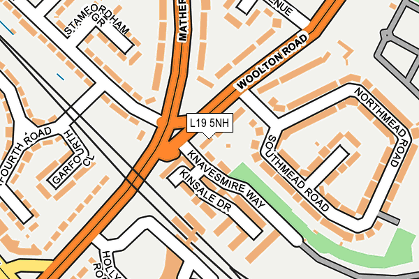 L19 5NH map - OS OpenMap – Local (Ordnance Survey) L19 5NH map - OS OpenMap – Local (Ordnance Survey)