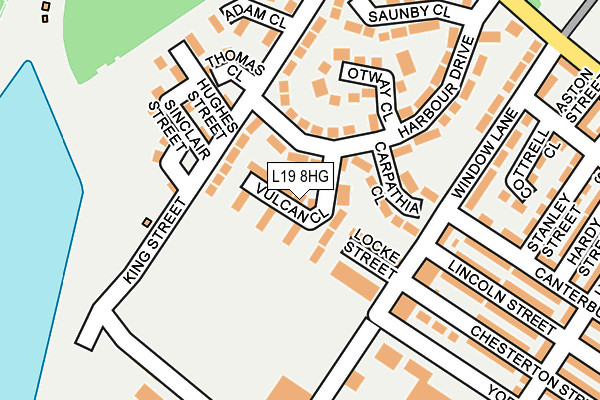 L19 8HG map - OS OpenMap – Local (Ordnance Survey) L19 8HG map - OS OpenMap – Local (Ordnance Survey)