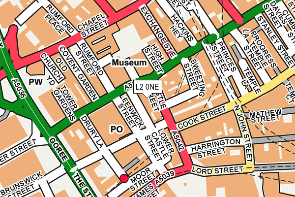 L2 0NE map - OS OpenMap – Local (Ordnance Survey) L2 0NE map - OS OpenMap – Local (Ordnance Survey)