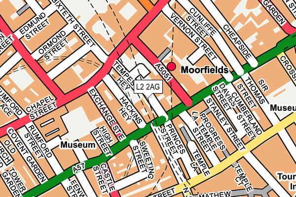 L2 2AG map - OS OpenMap – Local (Ordnance Survey) L2 2AG map - OS OpenMap – Local (Ordnance Survey)
