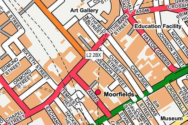 L2 2BX map - OS OpenMap – Local (Ordnance Survey) L2 2BX map - OS OpenMap – Local (Ordnance Survey)