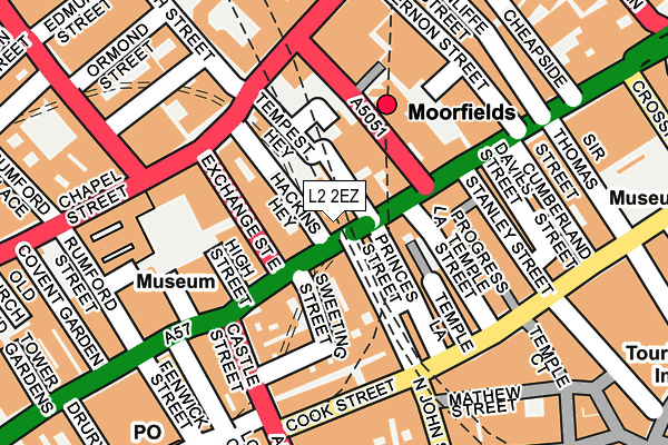 L2 2EZ map - OS OpenMap – Local (Ordnance Survey) L2 2EZ map - OS OpenMap – Local (Ordnance Survey)
