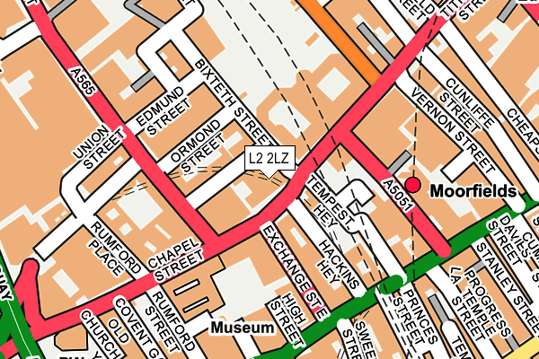 L2 2LZ map - OS OpenMap – Local (Ordnance Survey) L2 2LZ map - OS OpenMap – Local (Ordnance Survey)