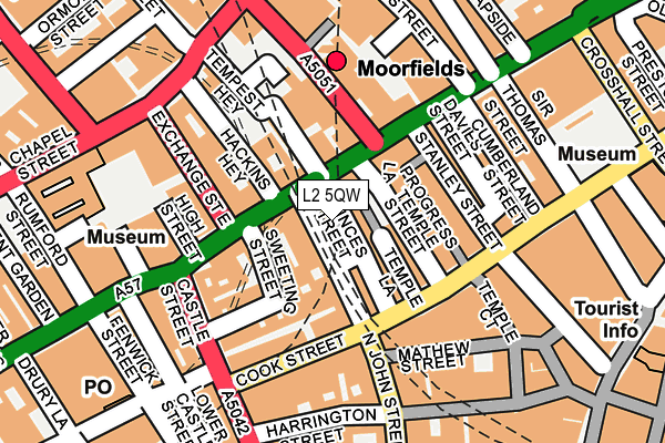 L2 5QW map - OS OpenMap – Local (Ordnance Survey) L2 5QW map - OS OpenMap – Local (Ordnance Survey)