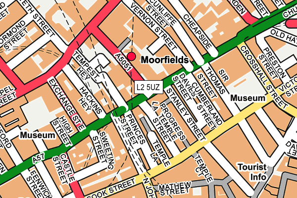 L2 5UZ map - OS OpenMap – Local (Ordnance Survey)