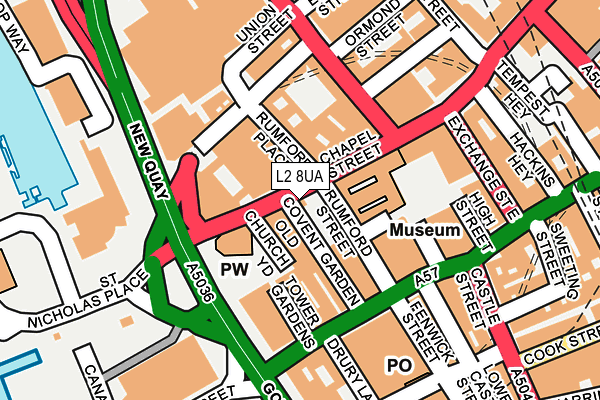 L2 8UA map - OS OpenMap – Local (Ordnance Survey) L2 8UA map - OS OpenMap – Local (Ordnance Survey)