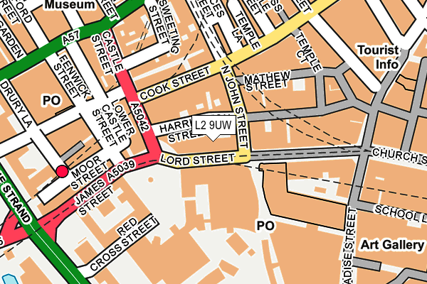 L2 9UW map - OS OpenMap – Local (Ordnance Survey) L2 9UW map - OS OpenMap – Local (Ordnance Survey)