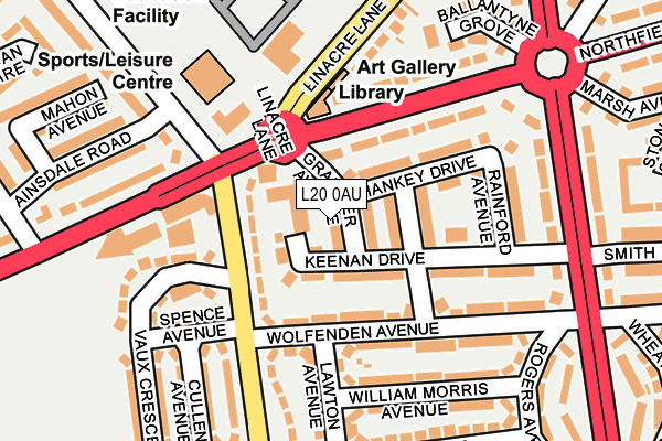 L20 0AU map - OS OpenMap – Local (Ordnance Survey) L20 0AU map - OS OpenMap – Local (Ordnance Survey)