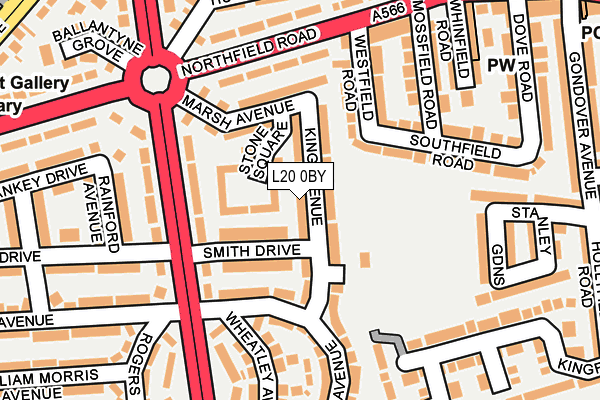 L20 0BY map - OS OpenMap – Local (Ordnance Survey) L20 0BY map - OS OpenMap – Local (Ordnance Survey)