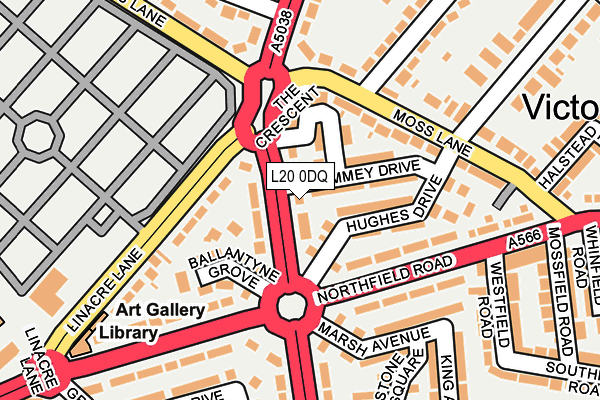 L20 0DQ map - OS OpenMap – Local (Ordnance Survey) L20 0DQ map - OS OpenMap – Local (Ordnance Survey)