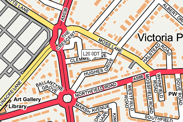 L20 0DT map - OS OpenMap – Local (Ordnance Survey) L20 0DT map - OS OpenMap – Local (Ordnance Survey)