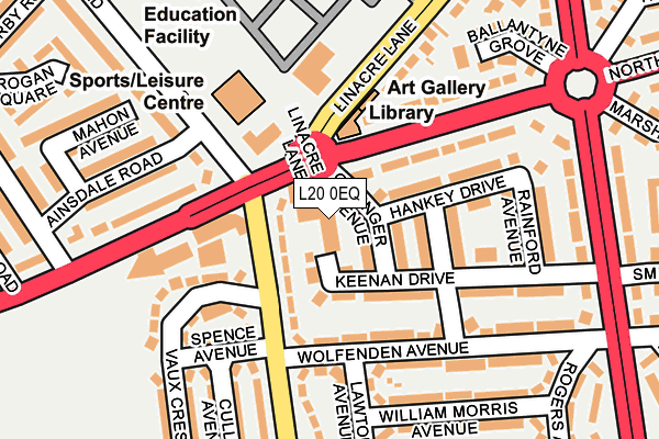 L20 0EQ map - OS OpenMap – Local (Ordnance Survey) L20 0EQ map - OS OpenMap – Local (Ordnance Survey)