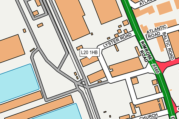 L20 1HB map - OS OpenMap – Local (Ordnance Survey) L20 1HB map - OS OpenMap – Local (Ordnance Survey)