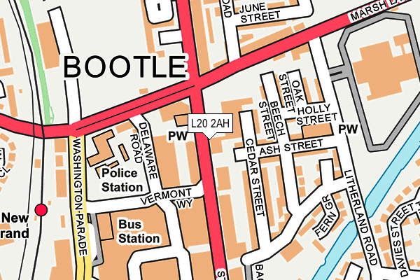 L20 2AH map - OS OpenMap – Local (Ordnance Survey) L20 2AH map - OS OpenMap – Local (Ordnance Survey)