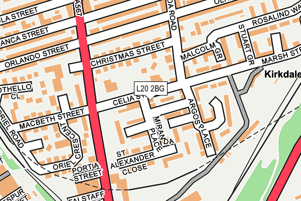 L20 2BG map - OS OpenMap – Local (Ordnance Survey) L20 2BG map - OS OpenMap – Local (Ordnance Survey)