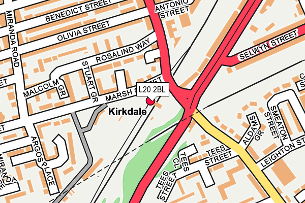 L20 2BL map - OS OpenMap – Local (Ordnance Survey) L20 2BL map - OS OpenMap – Local (Ordnance Survey)