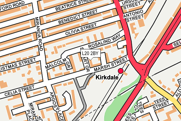 L20 2BY map - OS OpenMap – Local (Ordnance Survey) L20 2BY map - OS OpenMap – Local (Ordnance Survey)
