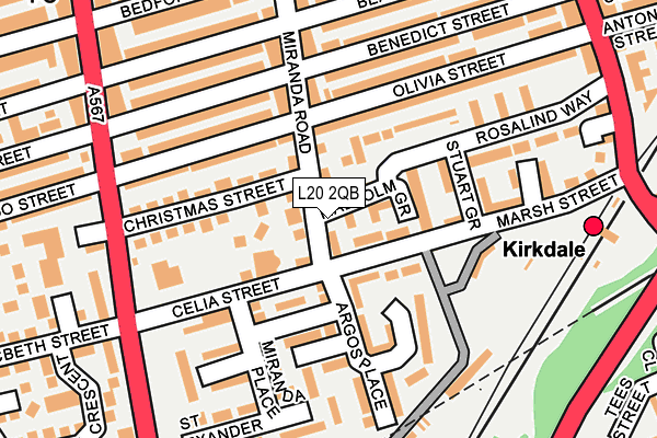 L20 2QB map - OS OpenMap – Local (Ordnance Survey) L20 2QB map - OS OpenMap – Local (Ordnance Survey)