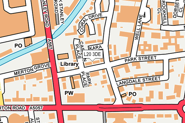 L20 3DE map - OS OpenMap – Local (Ordnance Survey) L20 3DE map - OS OpenMap – Local (Ordnance Survey)
