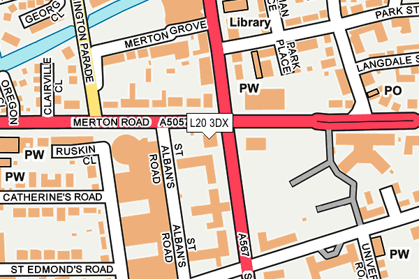 L20 3DX map - OS OpenMap – Local (Ordnance Survey) L20 3DX map - OS OpenMap – Local (Ordnance Survey)
