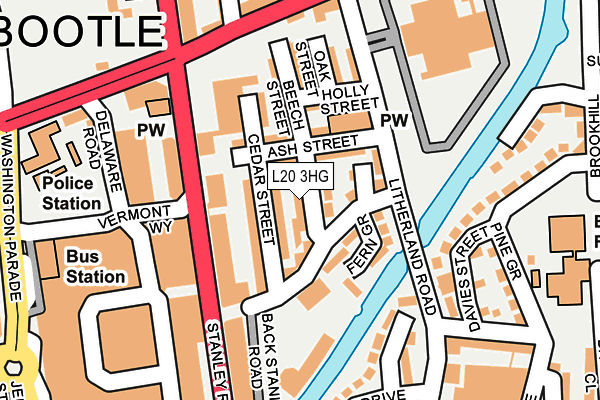 L20 3HG map - OS OpenMap – Local (Ordnance Survey) L20 3HG map - OS OpenMap – Local (Ordnance Survey)