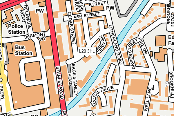 L20 3HL map - OS OpenMap – Local (Ordnance Survey) L20 3HL map - OS OpenMap – Local (Ordnance Survey)