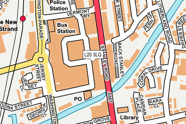 L20 3LQ map - OS OpenMap – Local (Ordnance Survey) L20 3LQ map - OS OpenMap – Local (Ordnance Survey)
