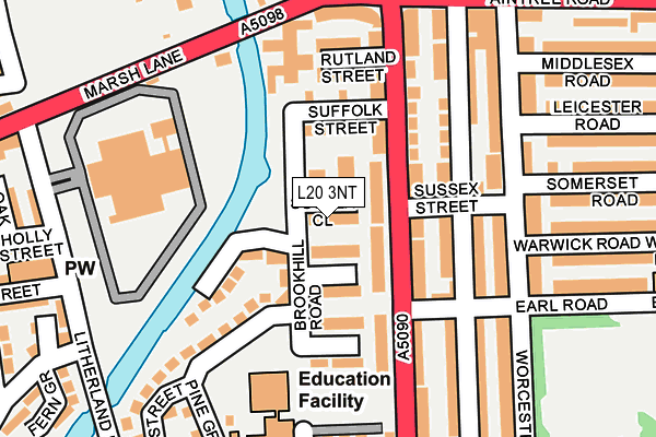 L20 3NT map - OS OpenMap – Local (Ordnance Survey) L20 3NT map - OS OpenMap – Local (Ordnance Survey)