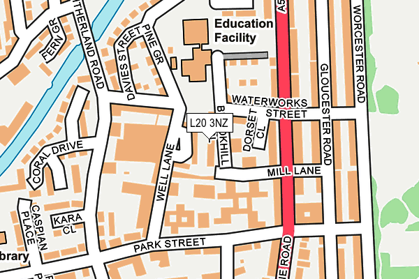 L20 3NZ map - OS OpenMap – Local (Ordnance Survey) L20 3NZ map - OS OpenMap – Local (Ordnance Survey)